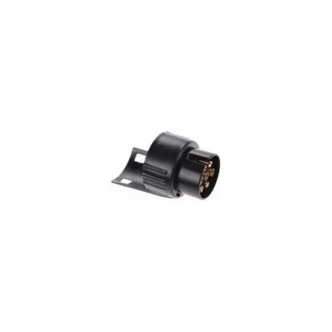 Ede Adaptateur de prise remorque 7 à 13 broches 12 V 50 A pour feu stop et clignotant de plaque d'immatriculation (1/2)