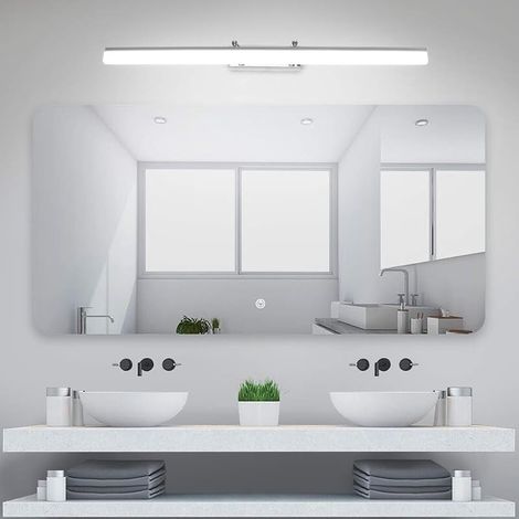 Lampe pour Miroir LED Salle de Bains IP44 18W Lampe Miroir Applique Murale Intérieure Moderne Luminaire Salle de Bain Blanc Neutre 5500K 80CM (1/5)