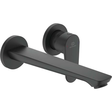 Ideal Standard Miscelatore lavabo a parete Cerafine O sporgenza 224mm Silk Black, BD133XG (1/4)