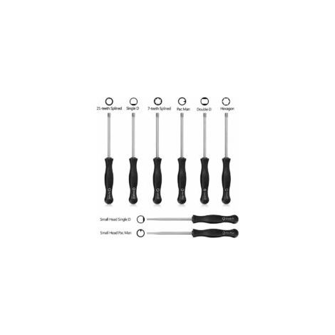 Kit de réglage de carburateur DOLASO comprenant 8 tournevis différents pour moteurs deux temps.
