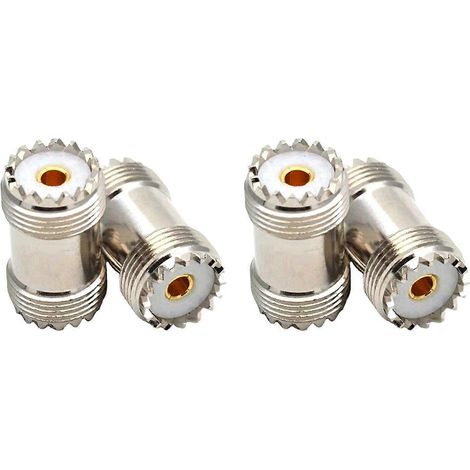 Packung mit 4 geraden UHF SO239 Buchsen auf UHF Buchsen für UHF PL259