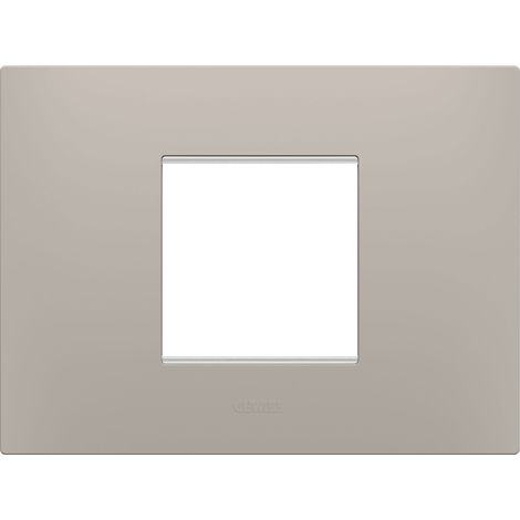 PLAQUE EGO RECTANGULAIRE 2P SABLE FONCÉ GEWISS GW16002DS