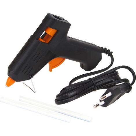 Mini Heißklebepistole Netzbetrieb 230V mit 7mm Klebesticks Klebepistole Heißkleber Bastelkleber (1/3)