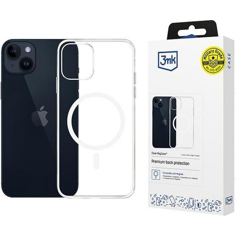 Coque MagSafe transparente 3MK pour iPhone 14 Plus