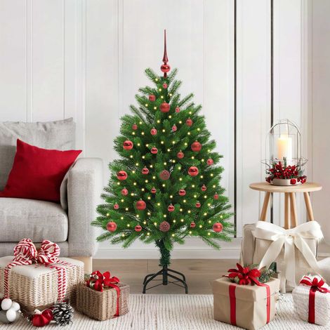 Weihnachtsbaum mit 150 LEDs mit Ständer Grün 120 cm PE