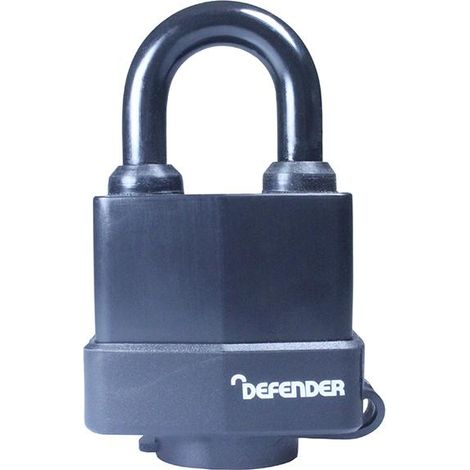 DEFENDER All Terrain Weatherseal Padlock 50mm with Durable Steel Body and Weather-Resistant Seal (1/3)