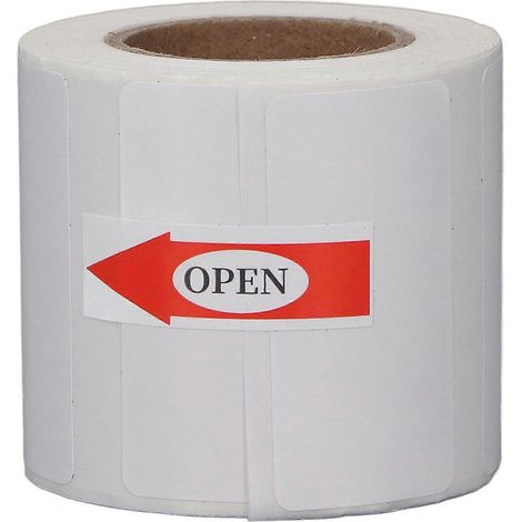 Rouleau de papier thermique autocollant imperméable sans encre pour vêtements, aliments, codes-barres