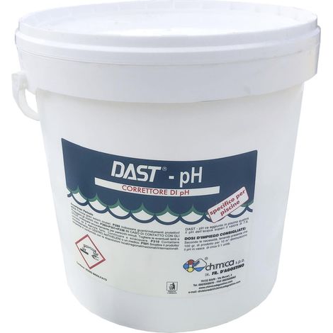 Correttore professionale riduttore granulare PH meno "Dast ph -" per piscine ad azione rapida -10 kg (1/3)