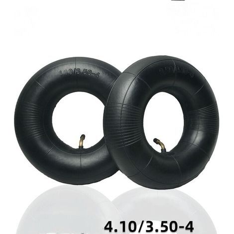 2 pièces pneus tubulaires série 4.10/3.50-4 pouces pour diable, chariot, charrette à bras, chariot de jardin, tondeuse à gazon, tube de remplacement 4.10-4 (1/4)
