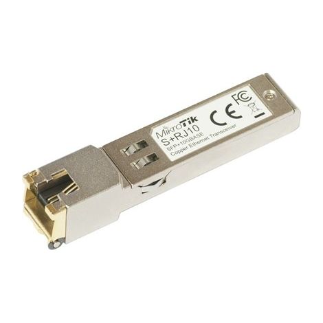MikroTik S+RJ10 SFP+ Kupfer RJ-45 10/100/1000/10000 Mbit/s Maximale Übertragungsdistanz 200 m Nur kompatibel mit aktiv gekühlten Switches (nicht kompatibel mit passiv gekühlten Switches) -20 (1/5)