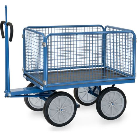 fetra Chariot à plateau manuel 6434V avec anneau d'attelage (1/5)