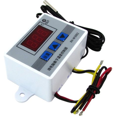 Controlador electrónico digital de temperatura XH-W3002 basado en microcomputadora, sonda de sensor multifuncional, conveniente y de alta precisión. (1/5)