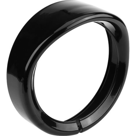 7" Jante de Phare Moto Noir Cache Protecteur pour FLD Trike Road King (1/5)
