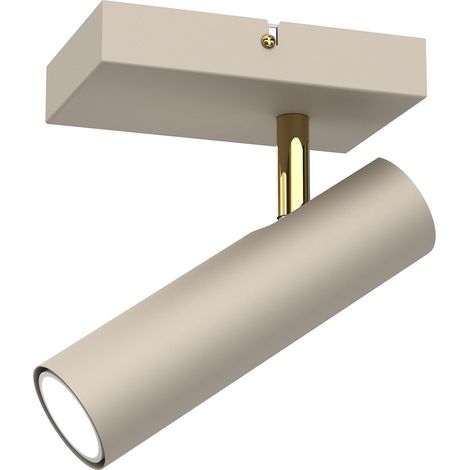 Beige Wand- und Deckenleuchte, beweglich, 1xGU10 8W, Axion Luminex