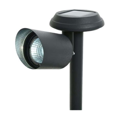 Proiettore Solare LED Paletto da Giardino 3lm 6400K 45° 10x17x25.5cm