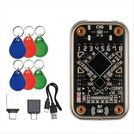 Chameleon Ultra RFID-Chip-Lesegerät + CUID kontaktloser Smartcard-Emulator für Schlüsselanhänger 6x125 kHz 13,56 MHz (Badge-Decodierung) (1/5)