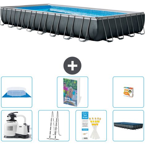 Intex Piscina Ultra XTR Rettangolare - 975x488x132 cm - 8-pezzi  S568