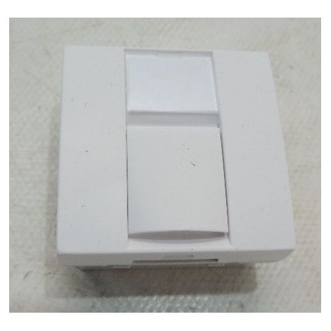 Prise réseau RJ45 CAT6 STP blindée blanche format 45X45mm S-one Altira SCHNEIDER ELECTRIC ALB44346N