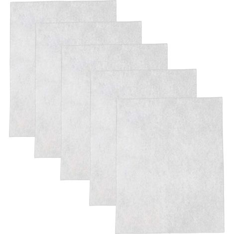 vhbw set di 5x filtro protettivo universale per aspirapolvere - bianco (1/4)
