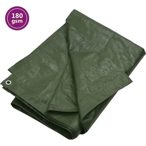 Bâche 180 g/m² 4x4 m PEHD vert (1/5)