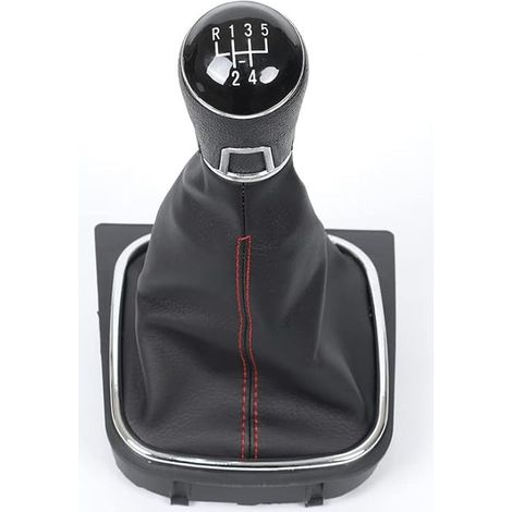 Couvercle de pommeau de vitesse 5 vitesses, couvercle de soufflet pommeaux de leviers de vitesse de remplacement pour VW Golf 5 6, diamètre d'alésage 110 mm (1/5)