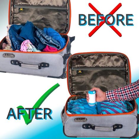 6er-Set Vakuum-Aufbewahrungsbeutel mit Pumpe – 80 x 120 cm – Blau, XXL-Vakuum-Aufbewahrungsbeutel (1/5)