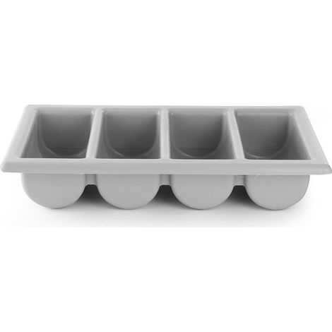 Contenitore per posate GN 1/1, set da 4 pezzi, grigio - Hendi 552308