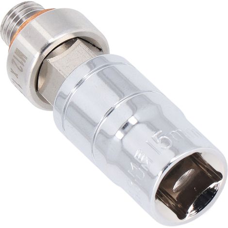 Bouchon de vidange à double étage M12x1.5 acier inoxydable kit réparation filetage carter huile à autotaraudeur avec vis foret clé (1/5)