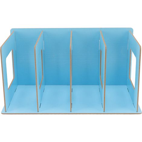 1 Étagère de bureau, bois, design compact, porte-revues, rangement documents, étudiants adultes (1/5)