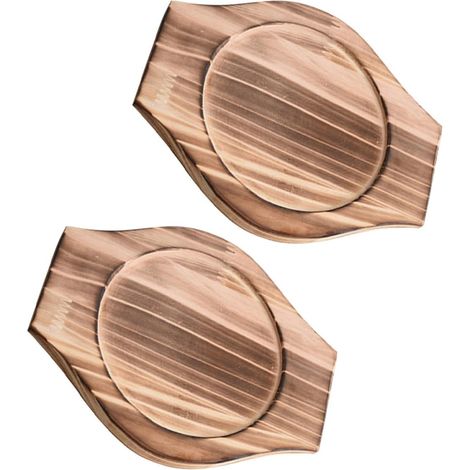 Dessous de Plat Maniques Robustes Résistantes à Haute Température Poignées Latérales Lot de 2 en Bois pour Cocottes Multifonctions, la Cuisine Quotidienne (1/5)