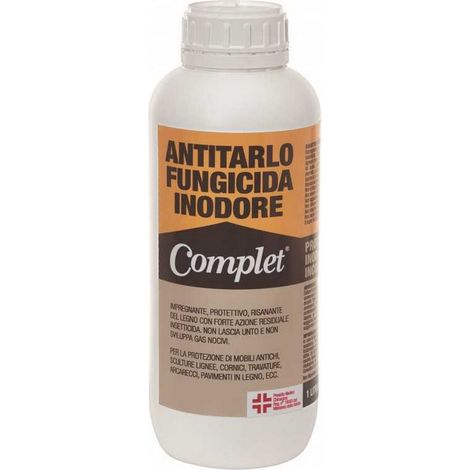 Antitarlo Complet 1 Lt fungicida inodore incolore per legno tarlo tarme protettivo