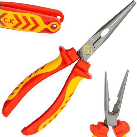 Pince à bec blindé 200 mm, 1000 V isolée et coupe-câble, électricien, ingénieur (1/5)