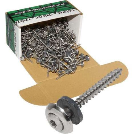 Twistec® Spenglerschraube 3tlg TX20 Edelstahl A2 4,5x35mm VPE 200 Stück