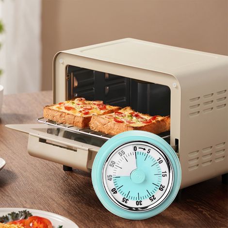 Temporizador de cocina para sopa, temporizador mecánico de cocina, recordatorio para hornear, organizador de tiempo para estudiantes, 1 pieza (1/4)