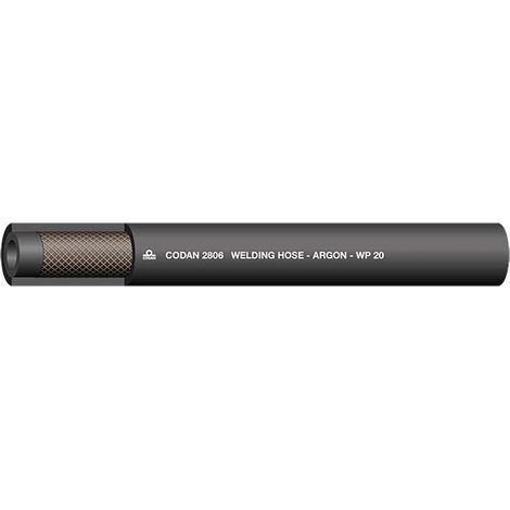Tuyau Noir RS PRO, diamètre interne: 6.3mm, longueur 25m, pour Argon ( Prix pour 1 )