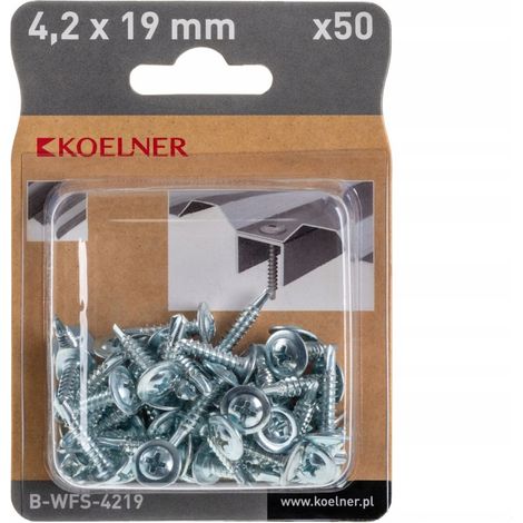 Vis WFS pour tôle mince et bois avec foret 4,2 x 19 mm, [OP 50] (1/4)