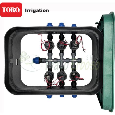 Toro PA-EZP-6-9V - Válvula de riego ensamblada de 1" y 6 zonas