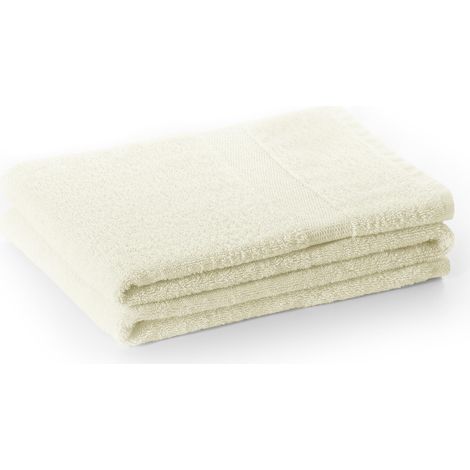 DecoKing Asciugamano ospite 30 x 50 cm cotone qualità 525 g/m² ecru avorio assorbente Marina (1/4)