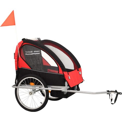 Maison Exclusive - Remolque para bicicletas y cochecito 2 en 1 ne