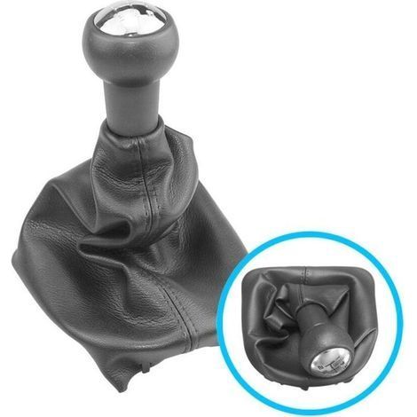Pommeau Levier Vitesse Automatique 5 Rapports Avec Soufflet Anti-Poussière Compatible Peugeot 307 207 406 Remplacement (1/4)