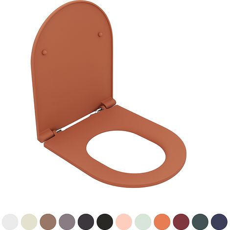 SEDILE WC SOFT CLOSE INFINITY PER FILOMURO Terracotta Opaco coprivaso copriwater NYMO