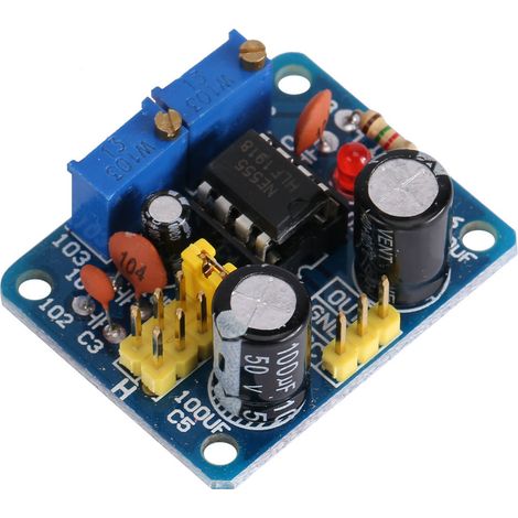Générateur de signaux NE555 à fréquence variable, module PCB avec cycle de service réglable, onde carrée pour tests électroniques (1/5)