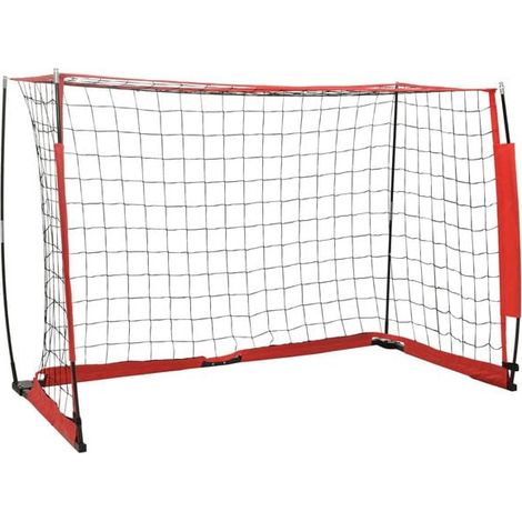 But de football, 184 x 91 x 124,5 cm, en acier. (1/5)