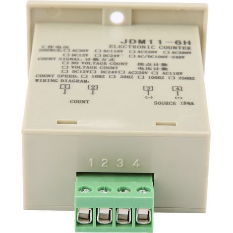 Compteur électronique à 6 chiffres JDM11-6H, 24 V CC (1/5)