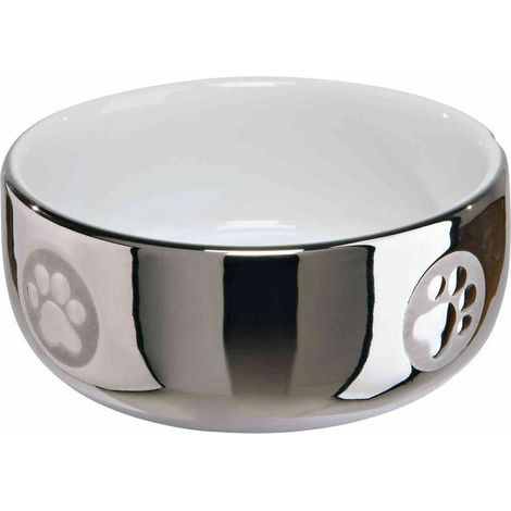 Comedero para Gato Trixie Blanco Plateado (1/2)