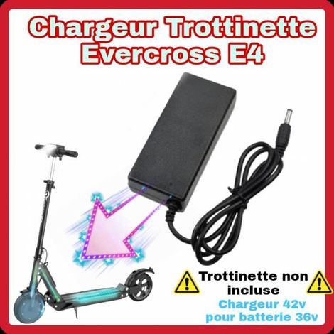 Chargeur 42v Evercross E4 pour trottinette électrique Evercross 36v [chargeur 42v pour batterie 36v] VERIFIEZ BRANCHEMENT EN PHOTO 2 (1/3)