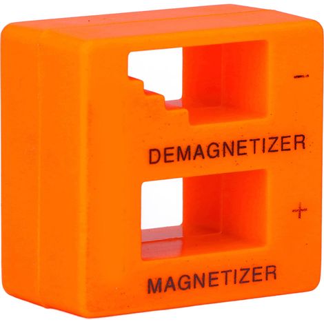 Tragbares ABS-Magnet-/Entmagnetisierungswerkzeug für Schraubendreher, Muttern und Zangen – Orange