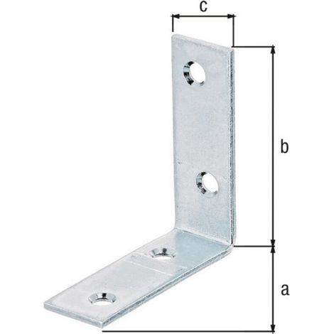 GAH Alberts Stuhlwinkel 60x60x20mm Stahl roh, gelb, sendz. (1/3)