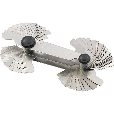 Draper 52-Blade Adjustable Screw Pitch Gauge Set (0.25-6mm and 4-62 BSW) Model 51072 (1/5)