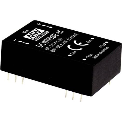 MEAN WELL DCWN03C-12 Module convertisseur CC/CC 125 mA 3 W Nbr. de sorties: 2 x Contenu 1 pc(s) (1/2)